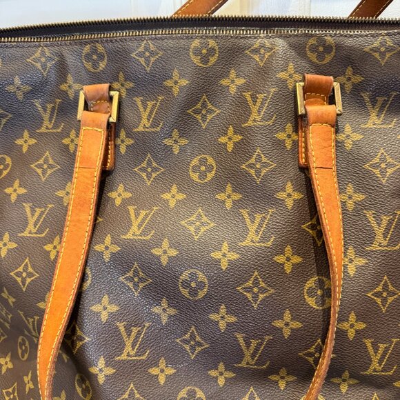 Authentic Louis Vuitton Monogram Cabas Mezzo Shoulder Tote Bag COA Incl. - Picture 2 of 14